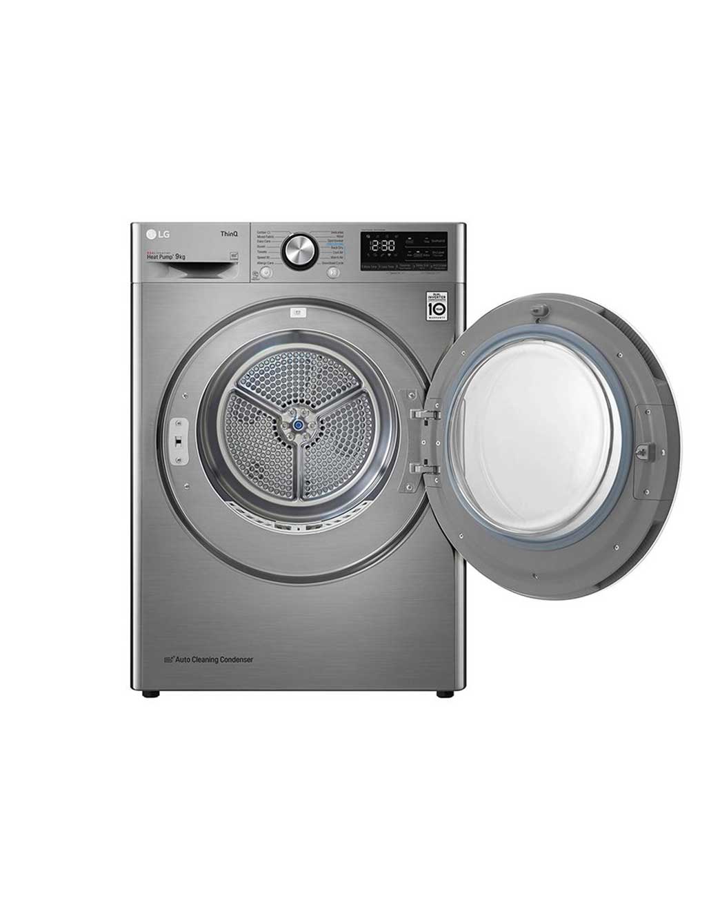 LG Clothes Dryer 9kg, Dual Inverter, Silver, RC90V9EV2W, RC90V9EV2W