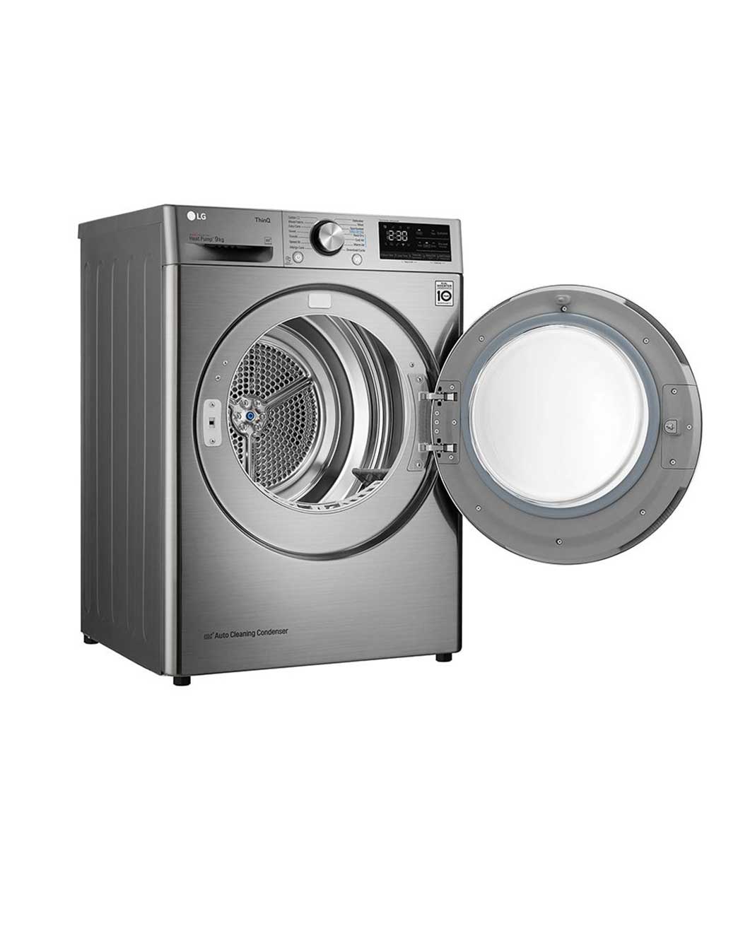 LG Clothes Dryer 9kg, Dual Inverter, Silver, RC90V9EV2W, RC90V9EV2W