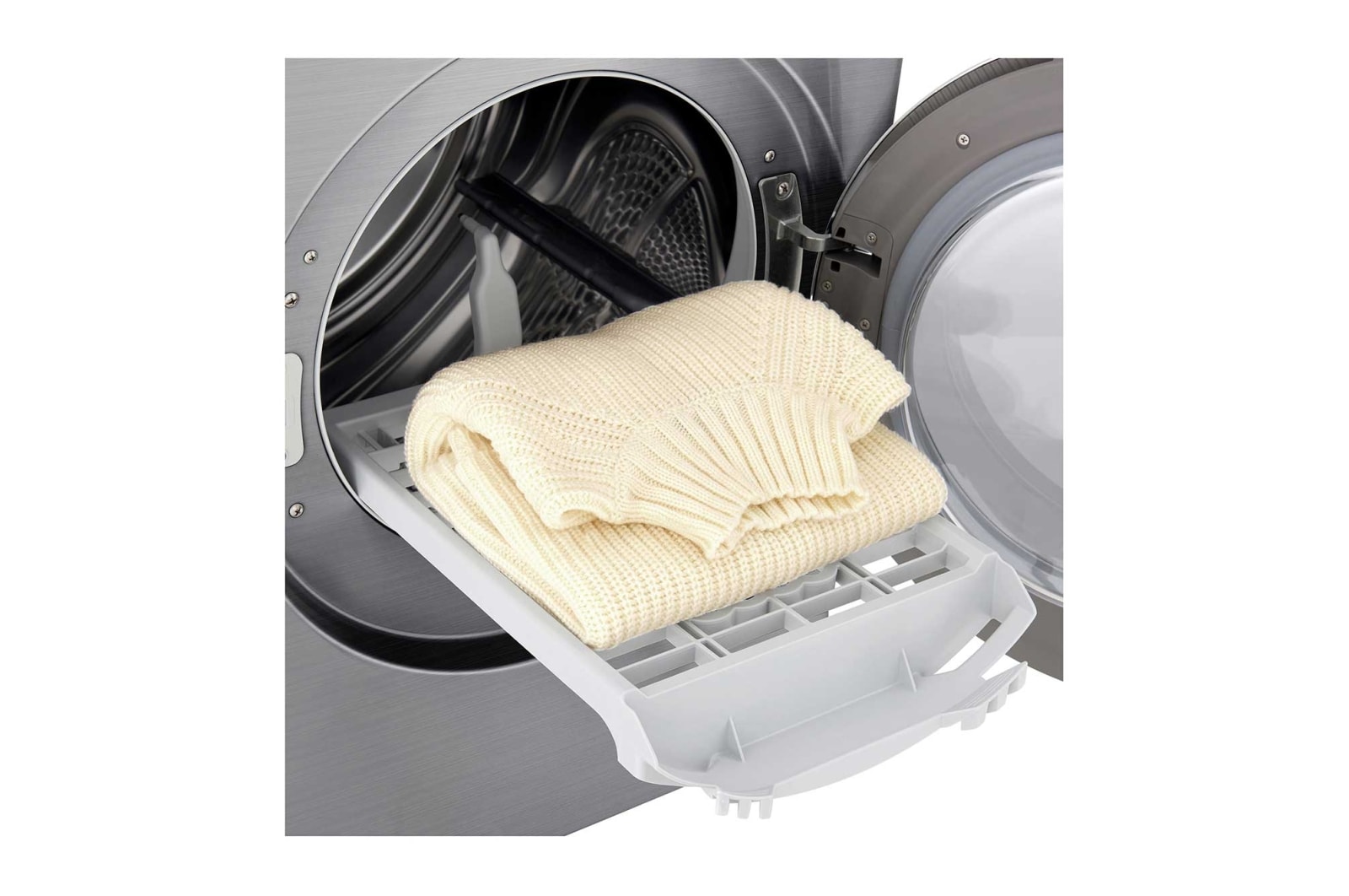 LG Clothes Dryer 9kg, Dual Inverter, Silver, RC90V9EV2W, RC90V9EV2W