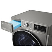 LG 2024 LG Dual Inverter Dryer, Sensor Dry, Allergy Care, Drum Care, ThinQ (Wi-Fi) Platinum Color, detergent tray open view, RH10V9PV2W, thumbnail 11