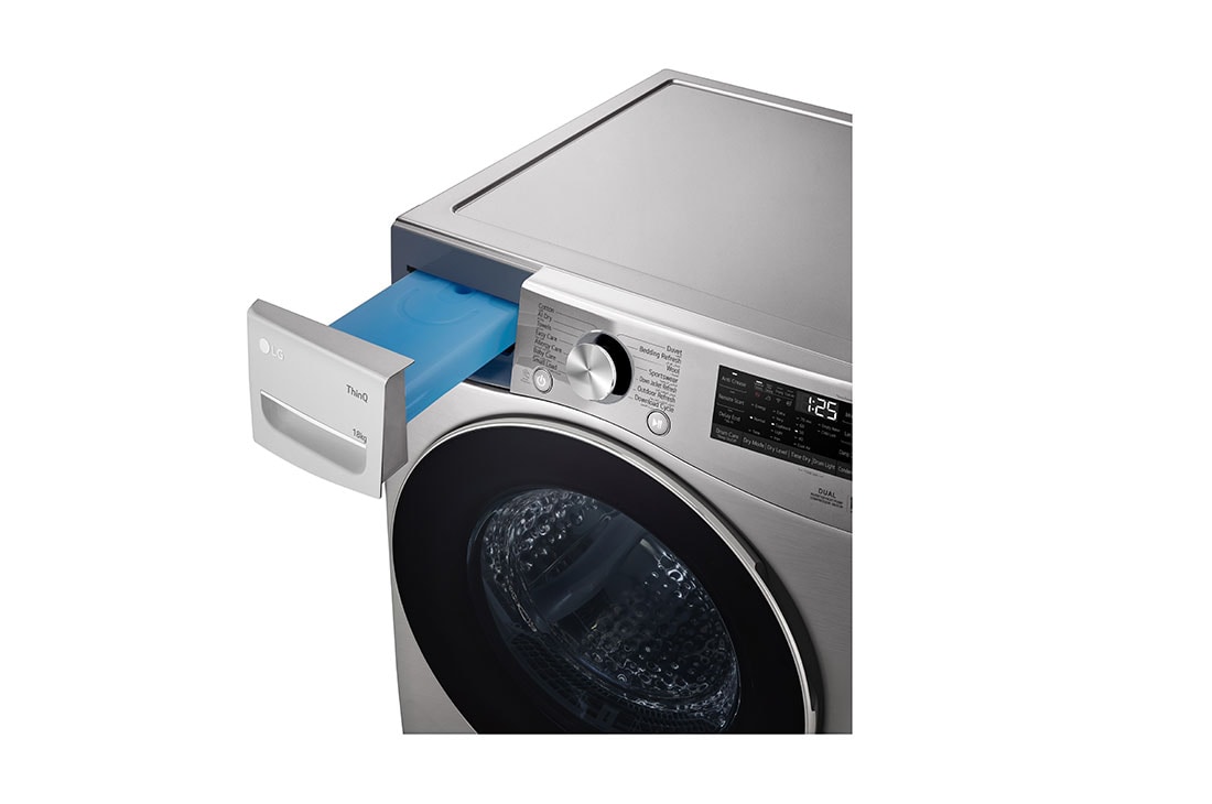 LG  LG 18Kg Dual Inverter Heat Pump™ Dryer, Top detergent port open view, RH18U8EVCW, thumbnail 7