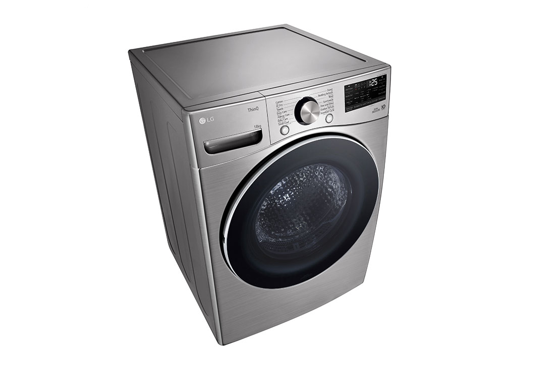 LG  LG 18Kg Dual Inverter Heat Pump™ Dryer, left perspective view, RH18U8EVCW, thumbnail 9