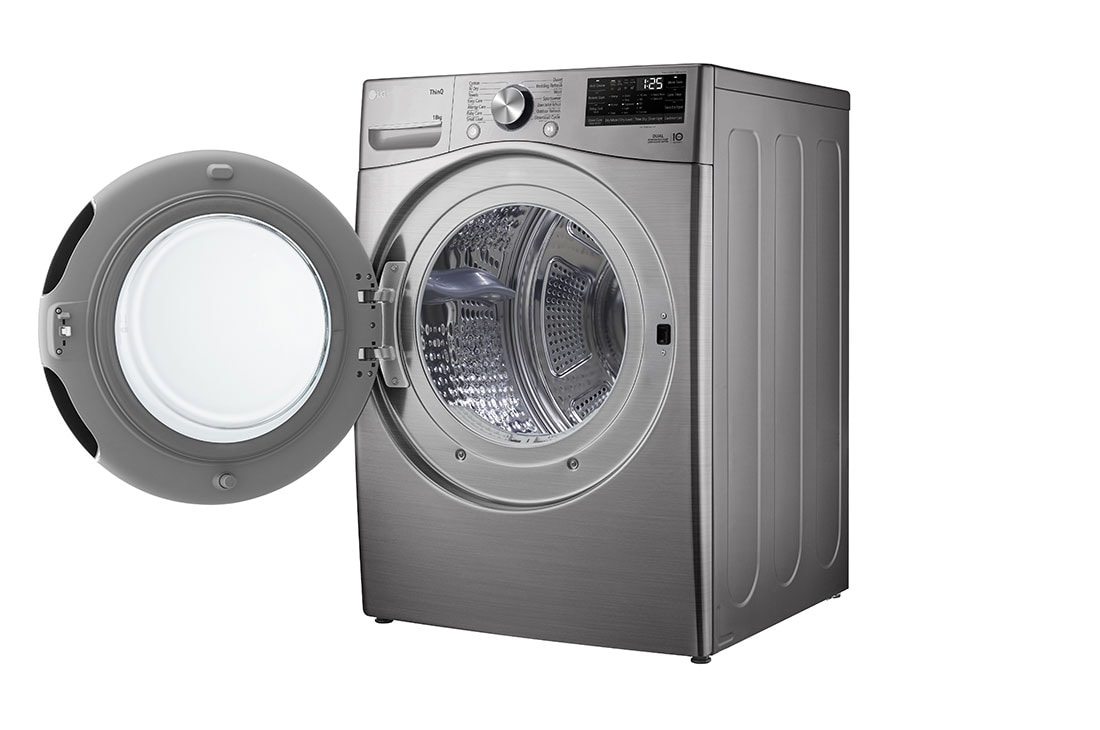 LG  LG 18Kg Dual Inverter Heat Pump™ Dryer, Right view with door open, RH18U8EVCW, thumbnail 12
