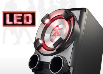 x metal bass speakers