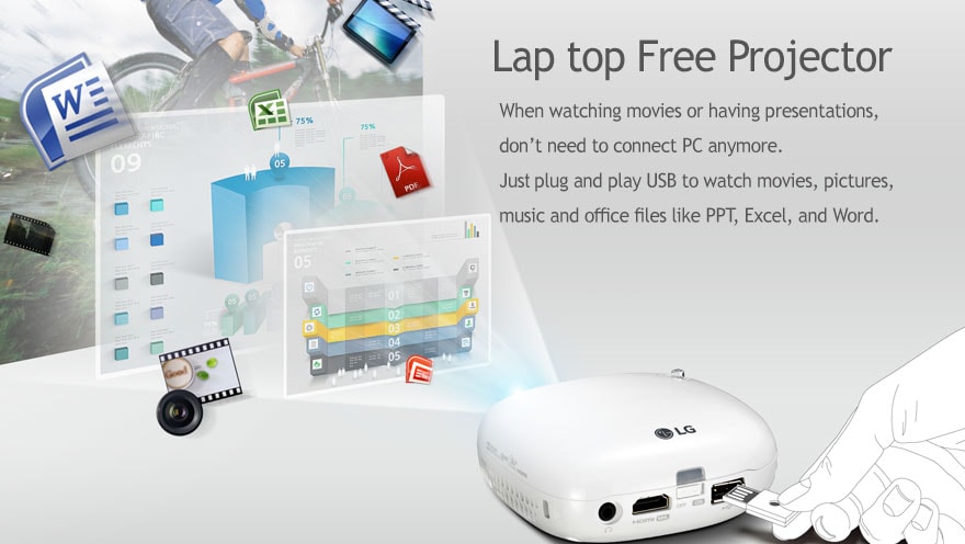 Lap top Free projector
