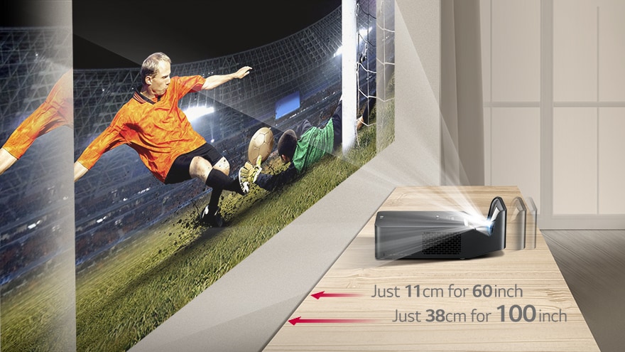 Only 38cm To get 100inch Big Picture