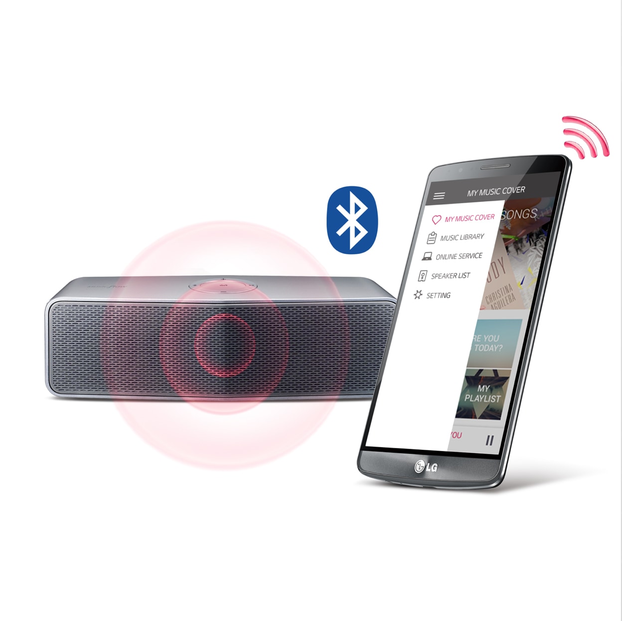 NP7550 LG Music Flow P7 Portable Bluetooth Speaker LG UAE