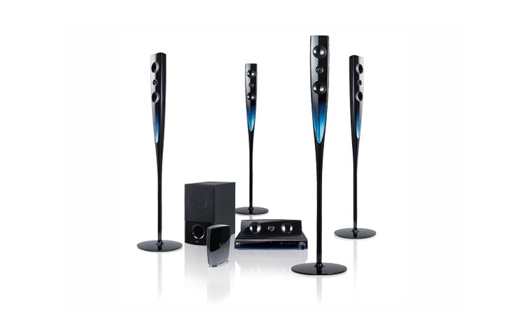 LG 1000W Audio Output, Wireless Rear Speaker, iPod Direct Dock, 2 HDMI inputs, HB954TBW, thumbnail 1