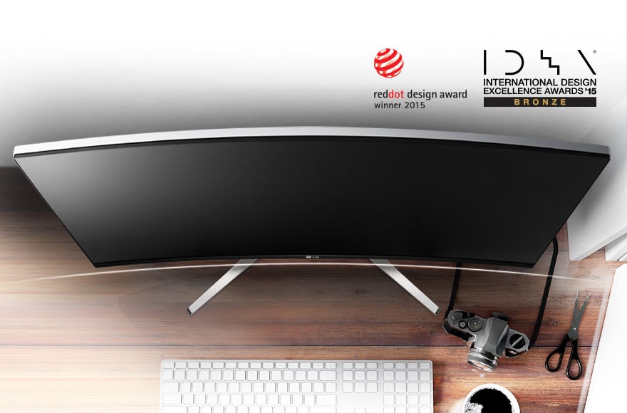 reddot design & IDEA AWARDS-WINNING DESIGN OF 34UC97