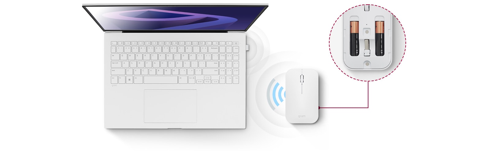 Features advanced 2.4GHz wireless technology allows easy set-up without using driver installation.