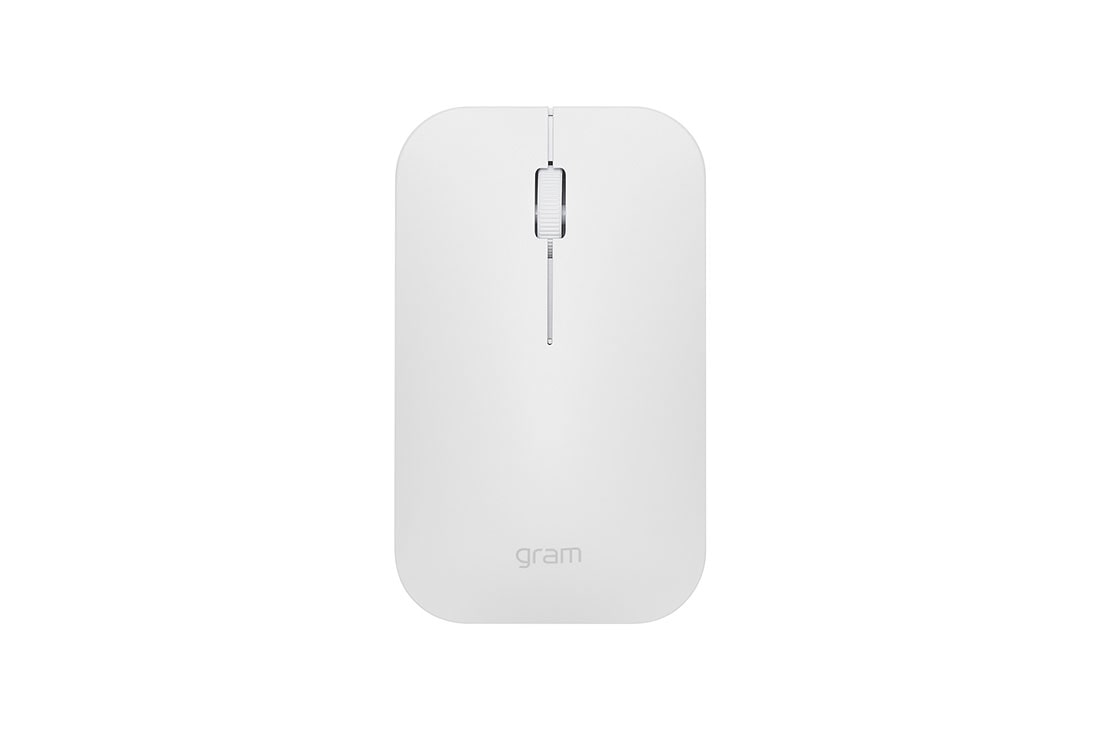 LG Gram Wireless Mouse, AAA Battery, Low Noise and Noiseless Click, Portable and Slim Design, Top view, MSA2