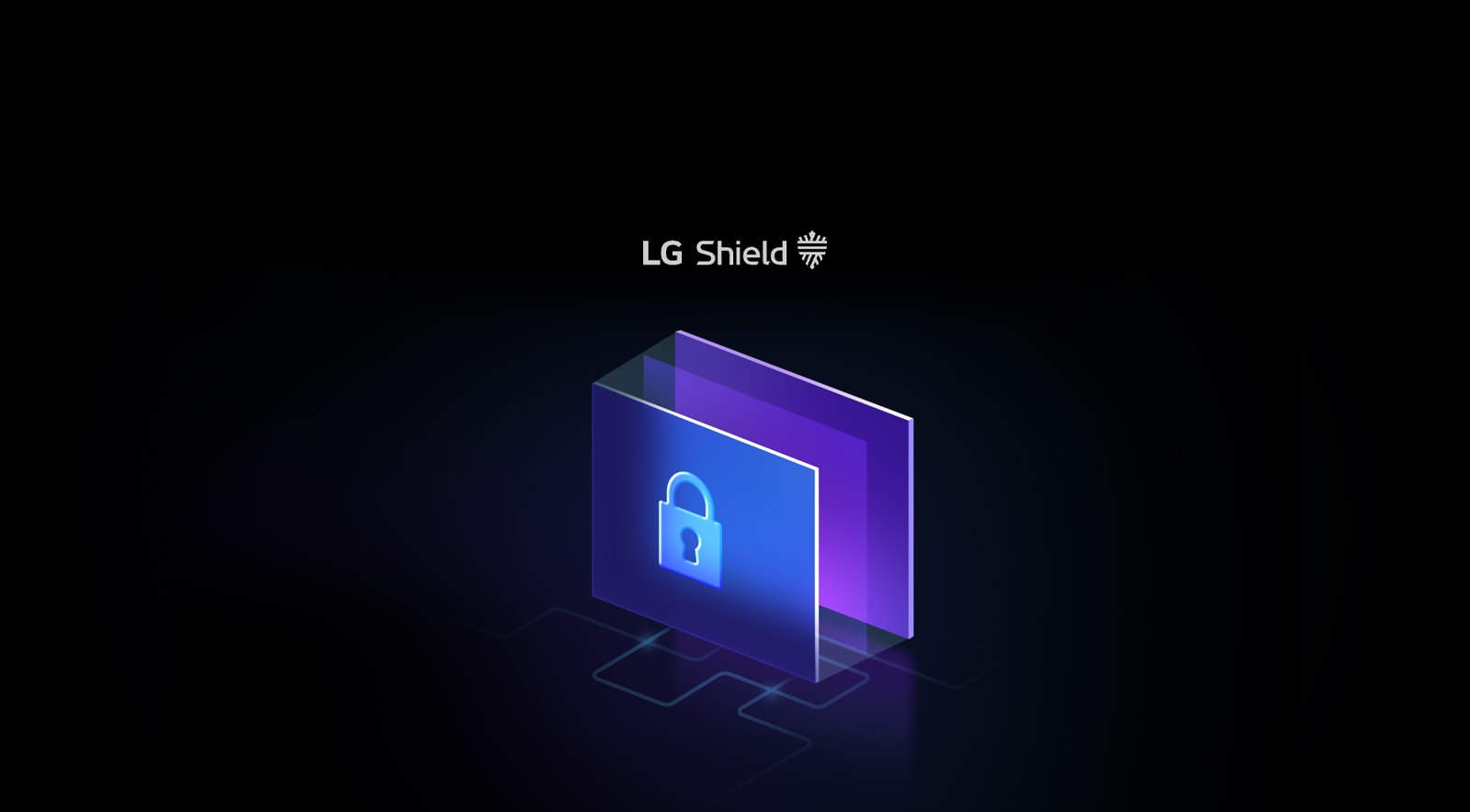 Lock on a folder icon to showcase powerful encryption.