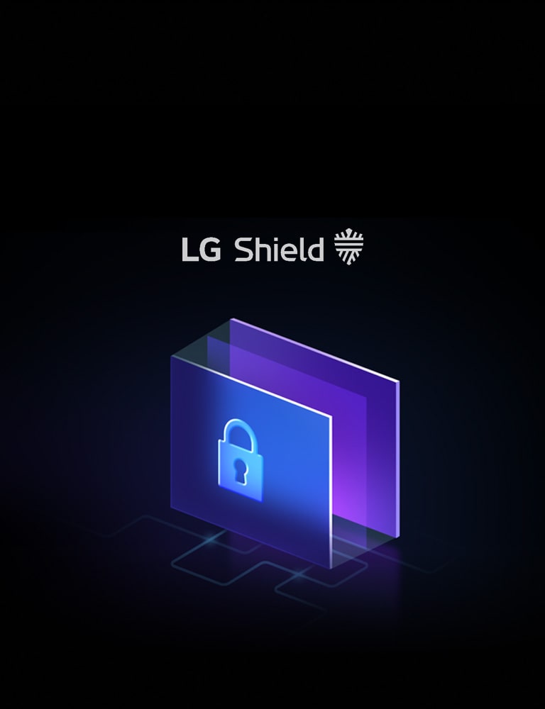Lock on a folder icon to showcase powerful encryption.