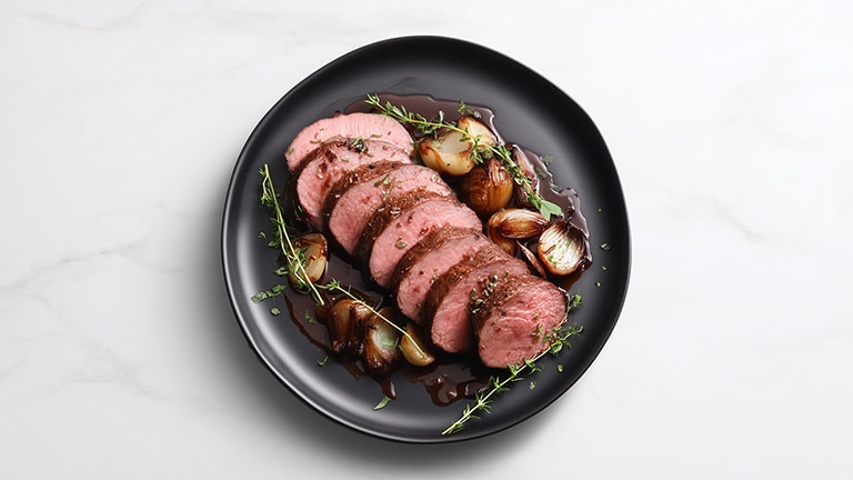 AI-generated image of a Fillet of beef dish.