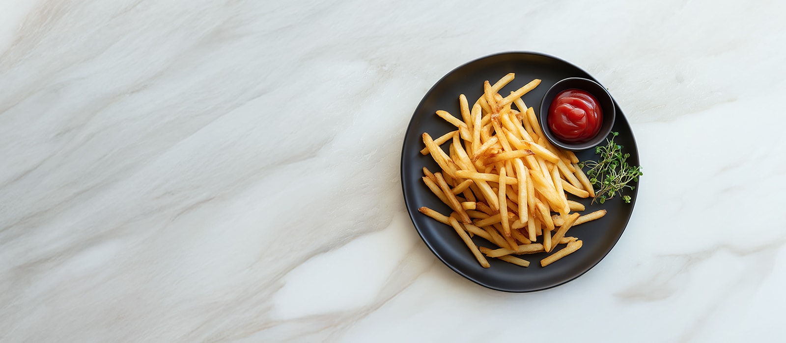 AI-generated image of a Frozen french fries dish.