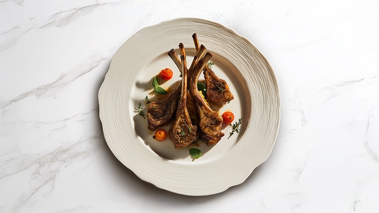 AI-generated image of a Lamb chops dish.