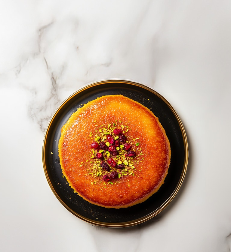AI-generated image of a Tahchin dish.