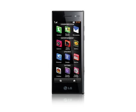 Mobile Phone with 4.0” WVGA TFT touchscreen, Dual Screen UI, 5 MP Camera1