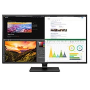 LG 43” UHD (3840 X 2160) IPS Display with USB Type-C and HDR10 with 4 HDMI inputs, Black, 43UN700-B, thumbnail 1