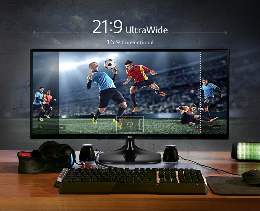 FEEL THE DIFFERENCE? THE 21:9 ULTRAWIDE FIELD OF VIEW.