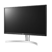 LG 27 Inch 4K UHD Monitor (3840 X 2160) IPS Display With HDR10, Silver White, Ergonomic Monitor, 27UL550-W, thumbnail 2