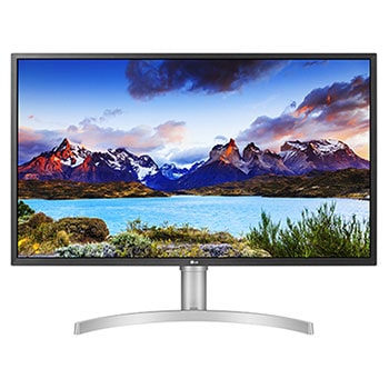 LG 32 Inch UHD Monitor (3840 X 2160) With USB C and VESA Display HDR 600, Radeon Free-Sync, Adjustable Stand, Silver1