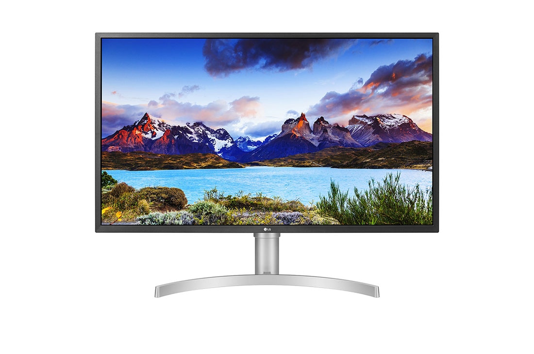 LG 32 Inch UHD Monitor (3840 X 2160) With USB C and VESA Display HDR 600, Radeon Free-Sync, Adjustable Stand, Silver, 32UL750-W