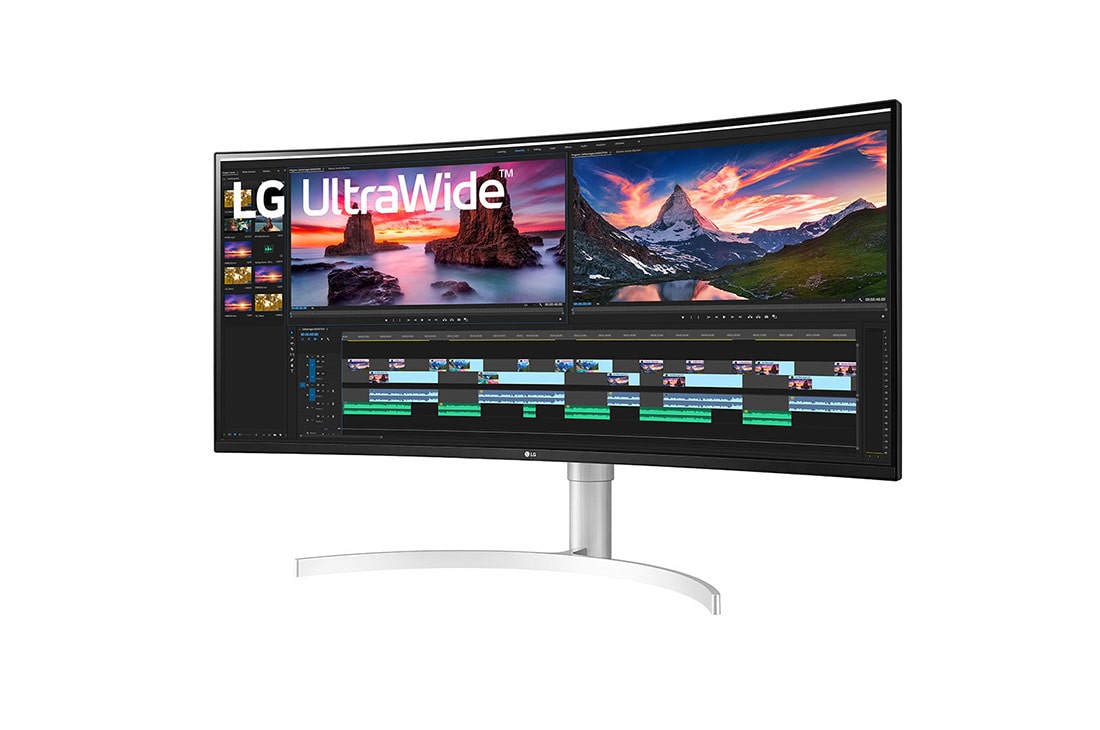 LG 38 Inch UltraWide™ Curved Monitor, 38WN95C-W, thumbnail 2