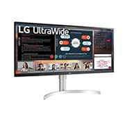 LG 34'' UltraWide™ Full HD (2560x1080) HDR IPS Monitor, +15 degree side view, 34WN650-W, thumbnail 3