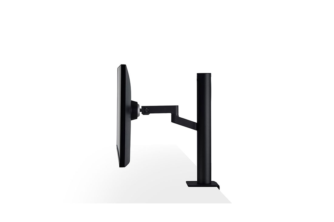 LG 27 Inch QHD IPS Ergo Monitor with AMD FreeSync™, LG 27'' QHD Ergo IPS Monitor with USB Type-C™, Side View Down, 27QN880-B, 27QN880-B, thumbnail 5