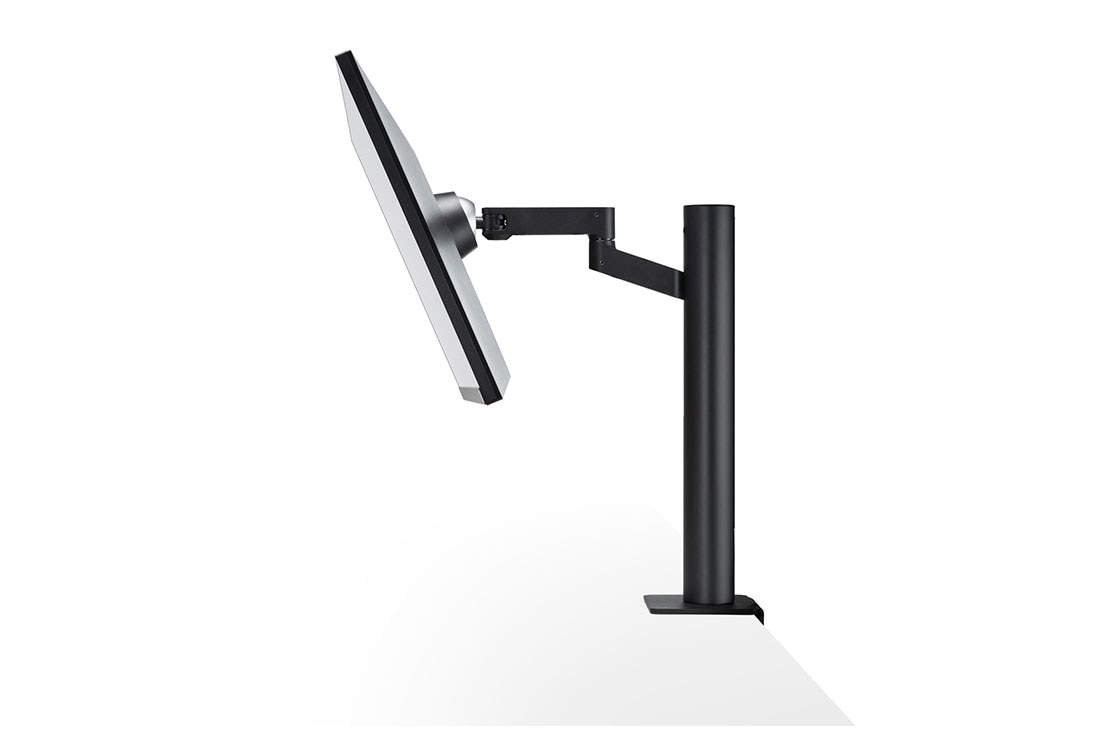 LG Ergo 27 Inch UHD 4K IPS Monitor With USB Type-C™ Ergonomic Monitor, side view of monitor tilted downward, 27UN880-B, thumbnail 8