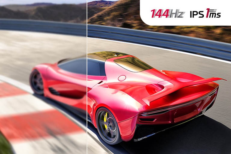 144Hz refresh rate, 1ms (GtG) response time.	