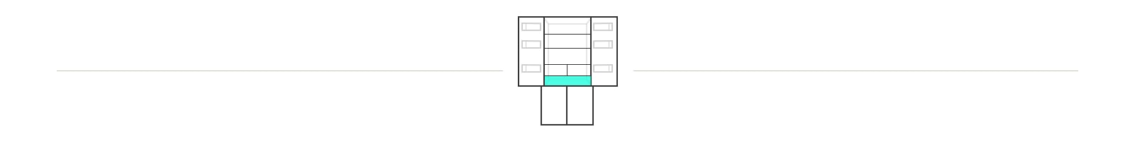 Icon showing the location of the fresh converter inside the lg multi door refrigerator