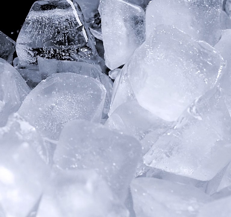 Auto ice maker feature of lg multi door refrigerator, creating and storing ice.