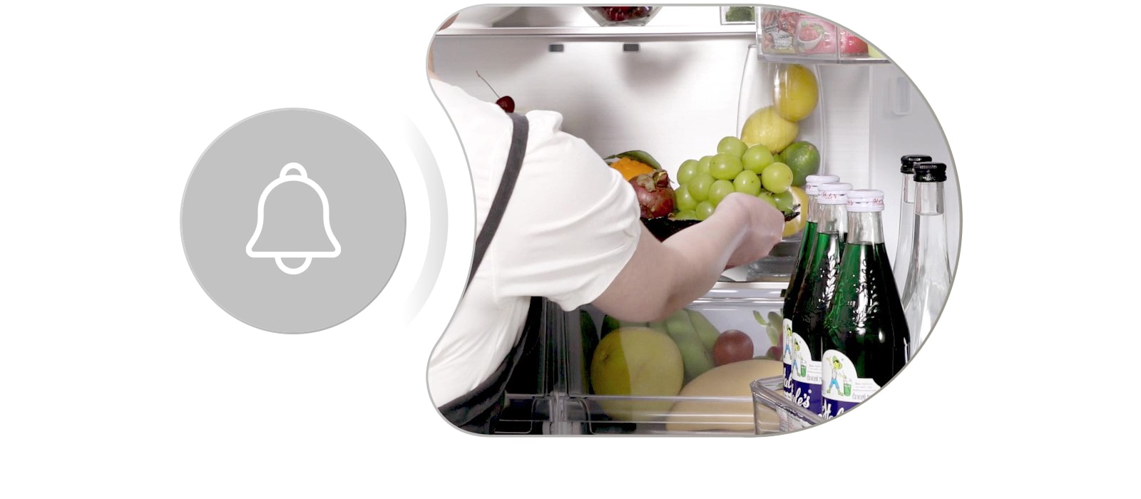 lg multi door refrigerator's cleaning time technology helps the users to clean the freezer without ringing the fridge alarm.