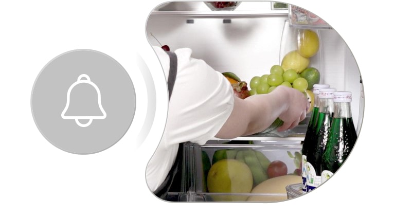 lg multi door refrigerator's cleaning time technology helps the users to clean the freezer without ringing the fridge alarm.