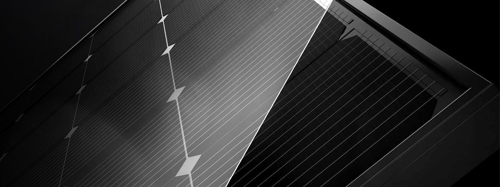 The roof of the premium villa has a LG solar panel.