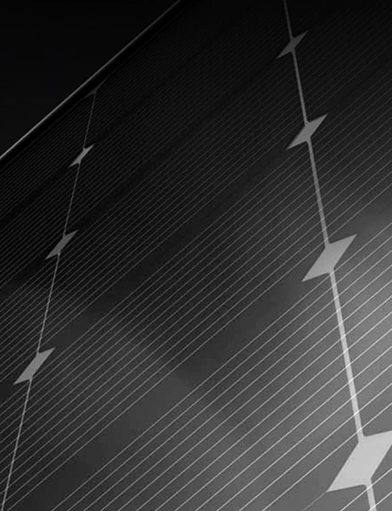 The roof of the premium villa has a LG solar panel.