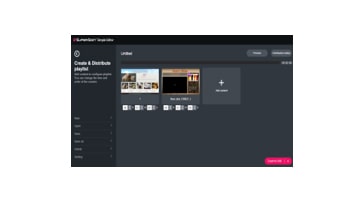 The SuperSign Simple Editor schedule screen
