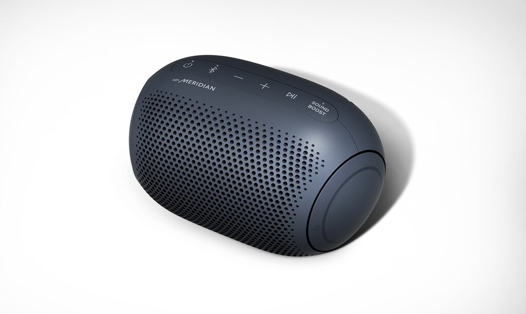 Cassa Bluetooth Portatile LG XBOOM Go PL2 – Audio Meridian, Bassi Potenti, 10 Ore Di Batteria, IPX5 Impermeabile, Nero