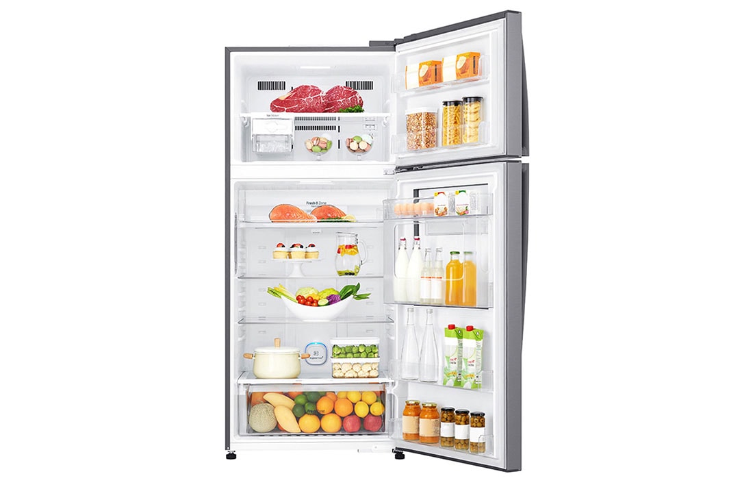 LG Top Mount Freezer, Door-in-Door®, Platinum Silver, Inverter Linear Compressor, HygieneFresh+™, GN-D732HLHU, thumbnail 3