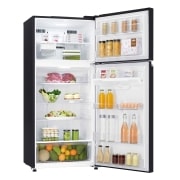 LG Top Mount Freezer, Black Glass, Inverter Linear Compressor, HygieneFresh+™, DoorCooling<sup>+</sup>™, GN-C732SGGU, thumbnail 4