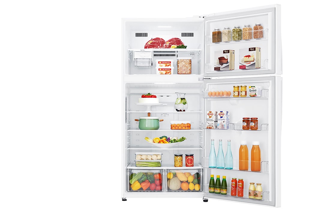 LG Top Mount Freezer, Super White, Inverter Linear Compressor, DoorCooling<sup>+</sup>™, Multi AirFlow, Smart Diagnosis™, GR-C432RQCN, thumbnail 2