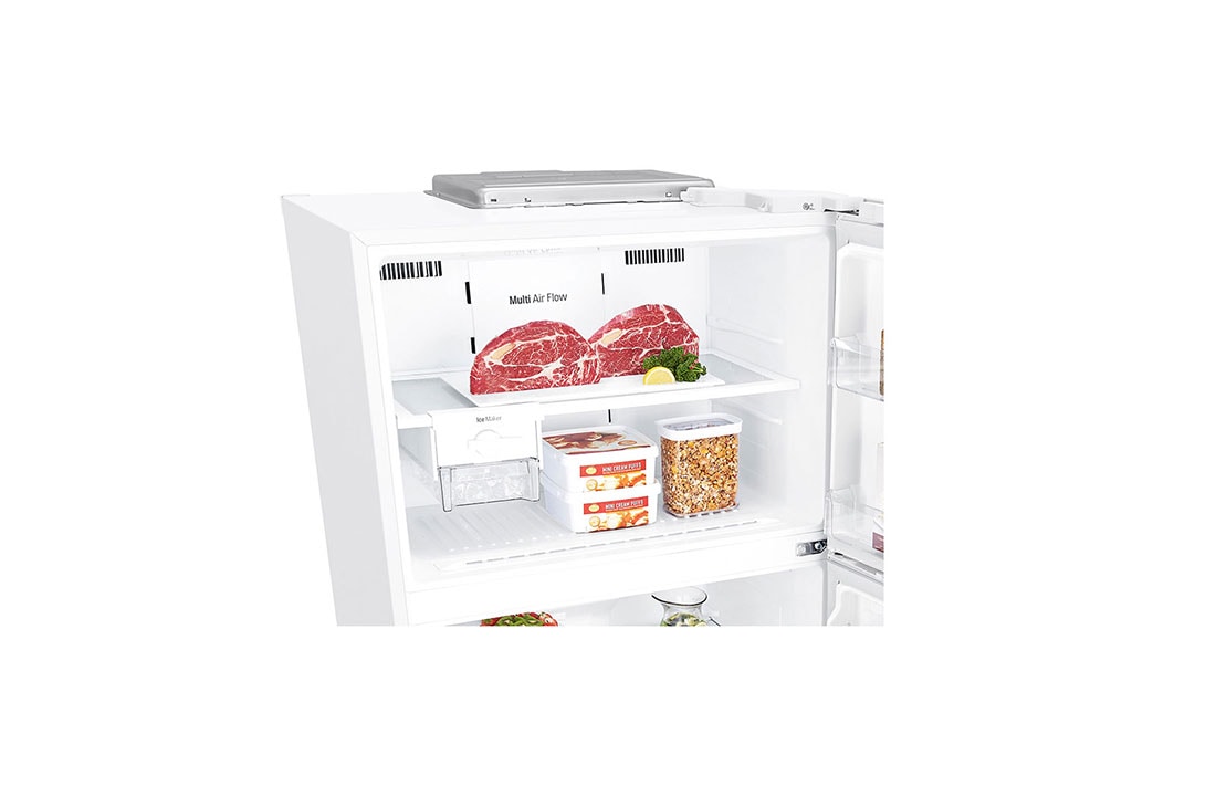 LG Top Mount Freezer, Super White, Inverter Linear Compressor, DoorCooling<sup>+</sup>™, Multi AirFlow, Smart Diagnosis™, GR-C432RQCN, thumbnail 8