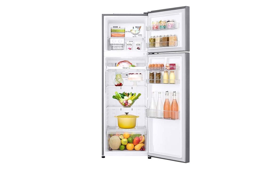LG Top Mount Freezer, Platinum Silver, Inverter Linear Compressor, DoorCooling<sup>+</sup>™, Multi Air Flow, GR-C402RLCN, thumbnail 2
