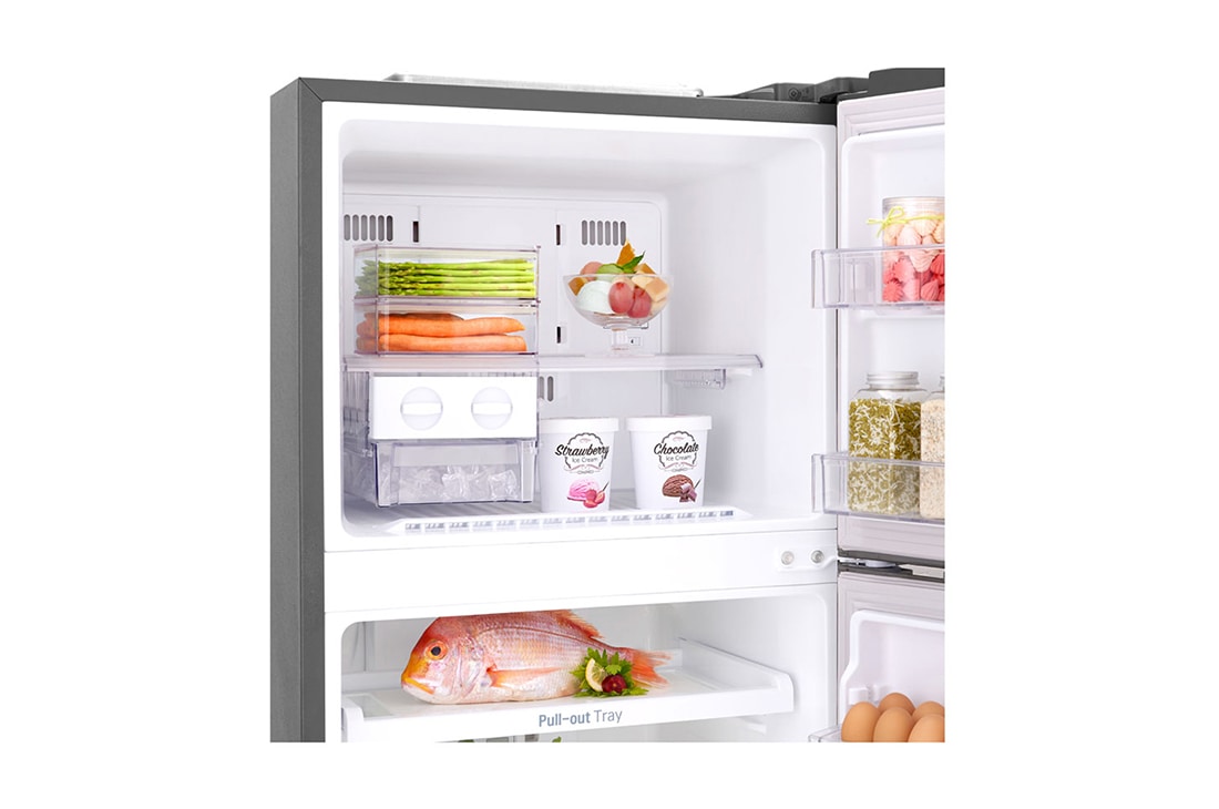 LG Top Mount Freezer, Platinum Silver, Inverter Linear Compressor, DoorCooling<sup>+</sup>™, Multi Air Flow, GR-C402RLCN, thumbnail 6