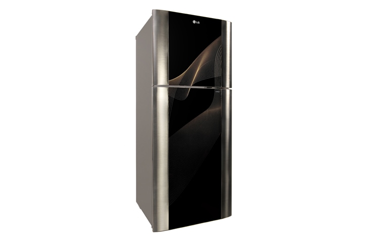 LG Capacious Top Freezer Refrigerator with smart invertor compressor & Karim Rashid Design, GN-B512GGCH, thumbnail 3