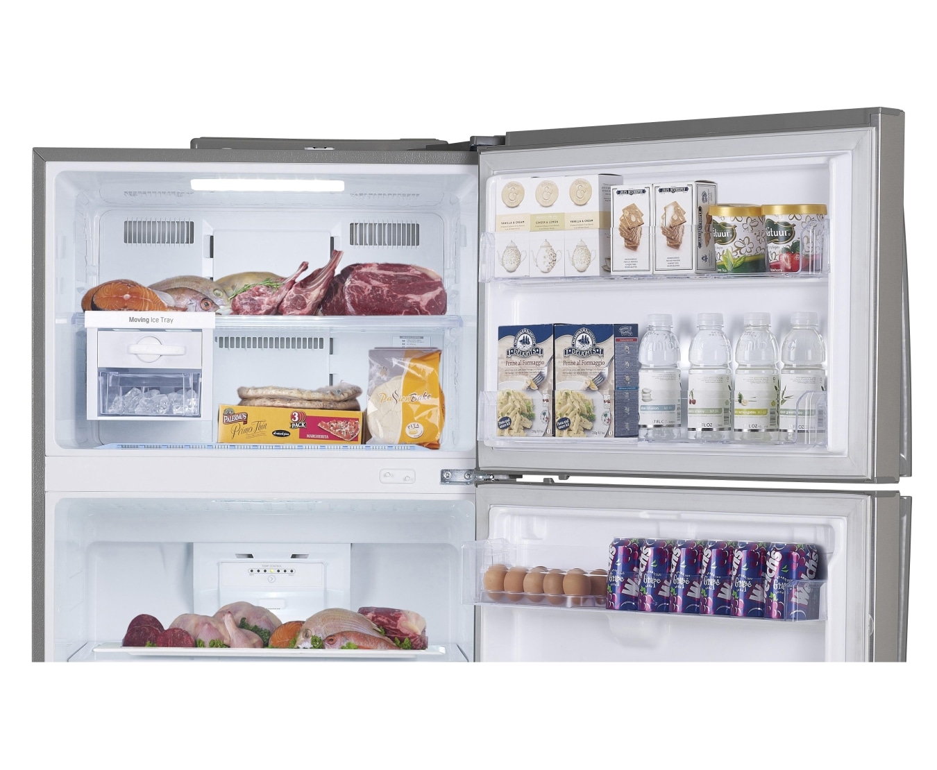 LG GNB722HLCL Wide Top Freezer With Smart Inverter Compressor LG