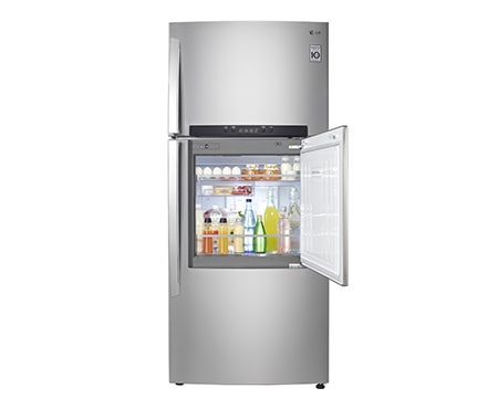 LG ثلاجة مزودة بمجمد بنظام الباب في الباب لتمنحك وصولا أسهل إلى المحتويات التي تحتاجينها باستمرار دون فتح الباب الرئيسي, GN-D722HLAL, thumbnail 2