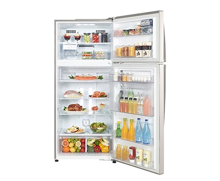 LG ثلاجة مزودة بمجمد بنظام الباب في الباب لتمنحك وصولا أسهل إلى المحتويات التي تحتاجينها باستمرار دون فتح الباب الرئيسي, GN-D722HLAL, thumbnail 6